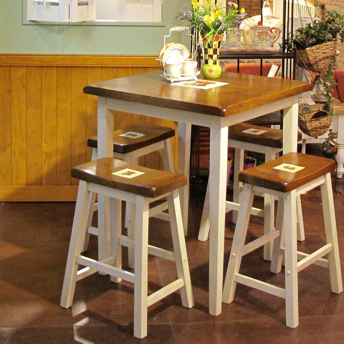 【GPE磁磚】磁磚高腳方桌椅(可拆買)