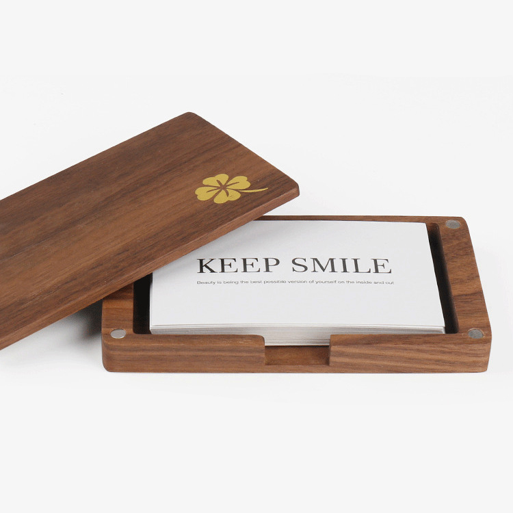實木商務名片盒