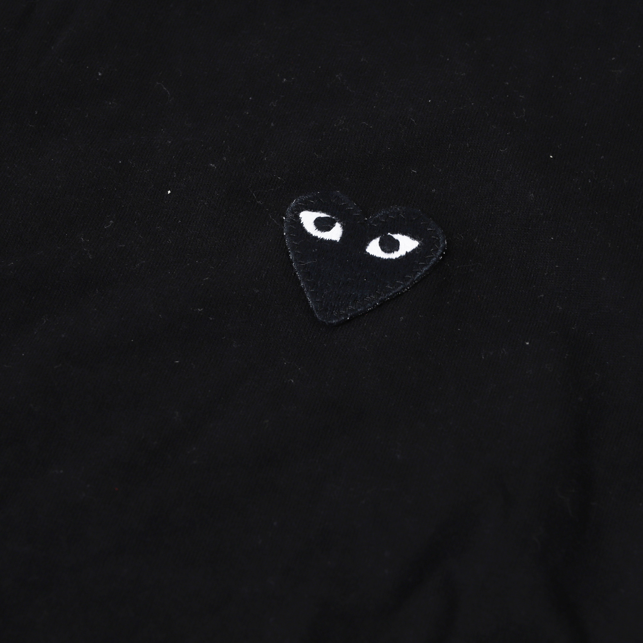 二手XL號】COMME des GARCONS PLAY Black Emblem T-shirt 黑色