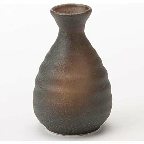 丸モ高木陶器 黑備前1號陶瓷清酒壺 (細)
