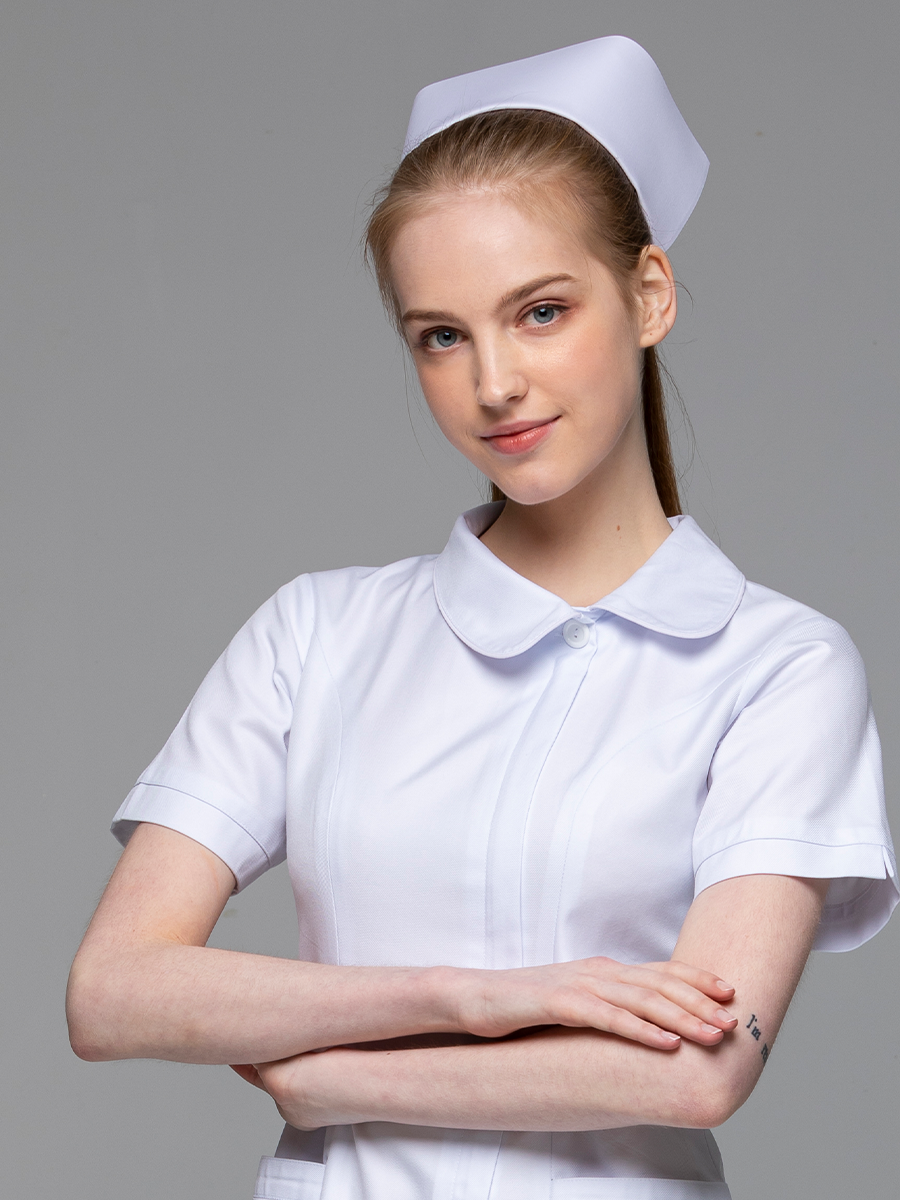 【 T08 】護士帽-純粹白