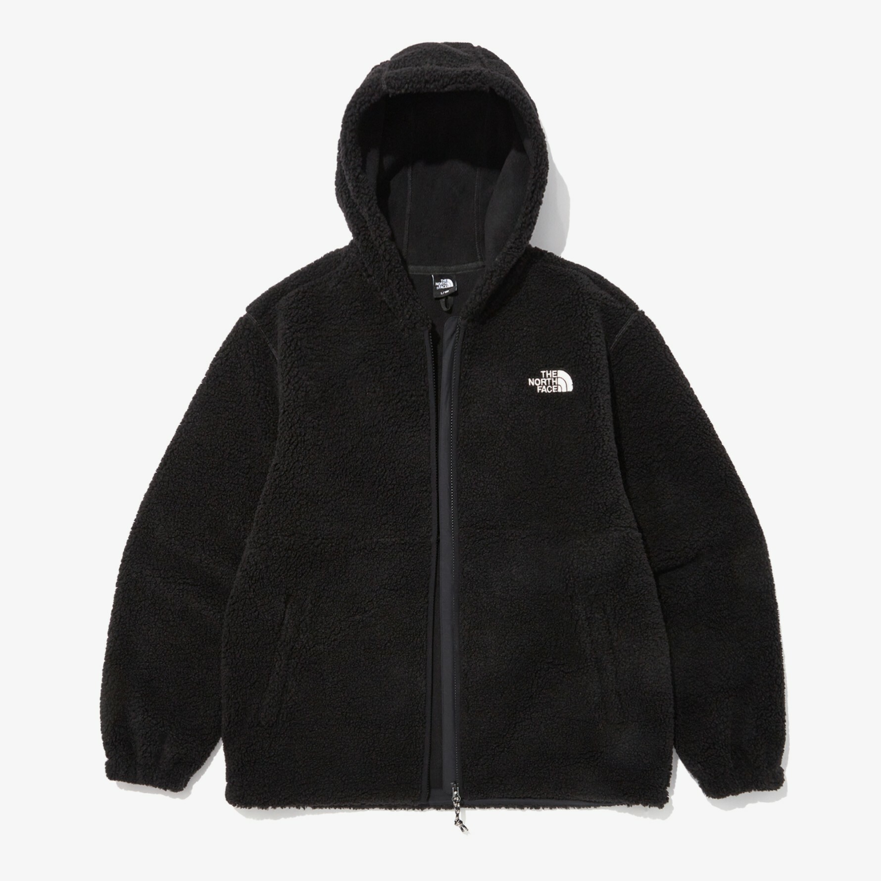 THE NORTH FACE CAMPGROUND EX FLEECE 絨毛 連帽外套 黑 NJ4FN59B