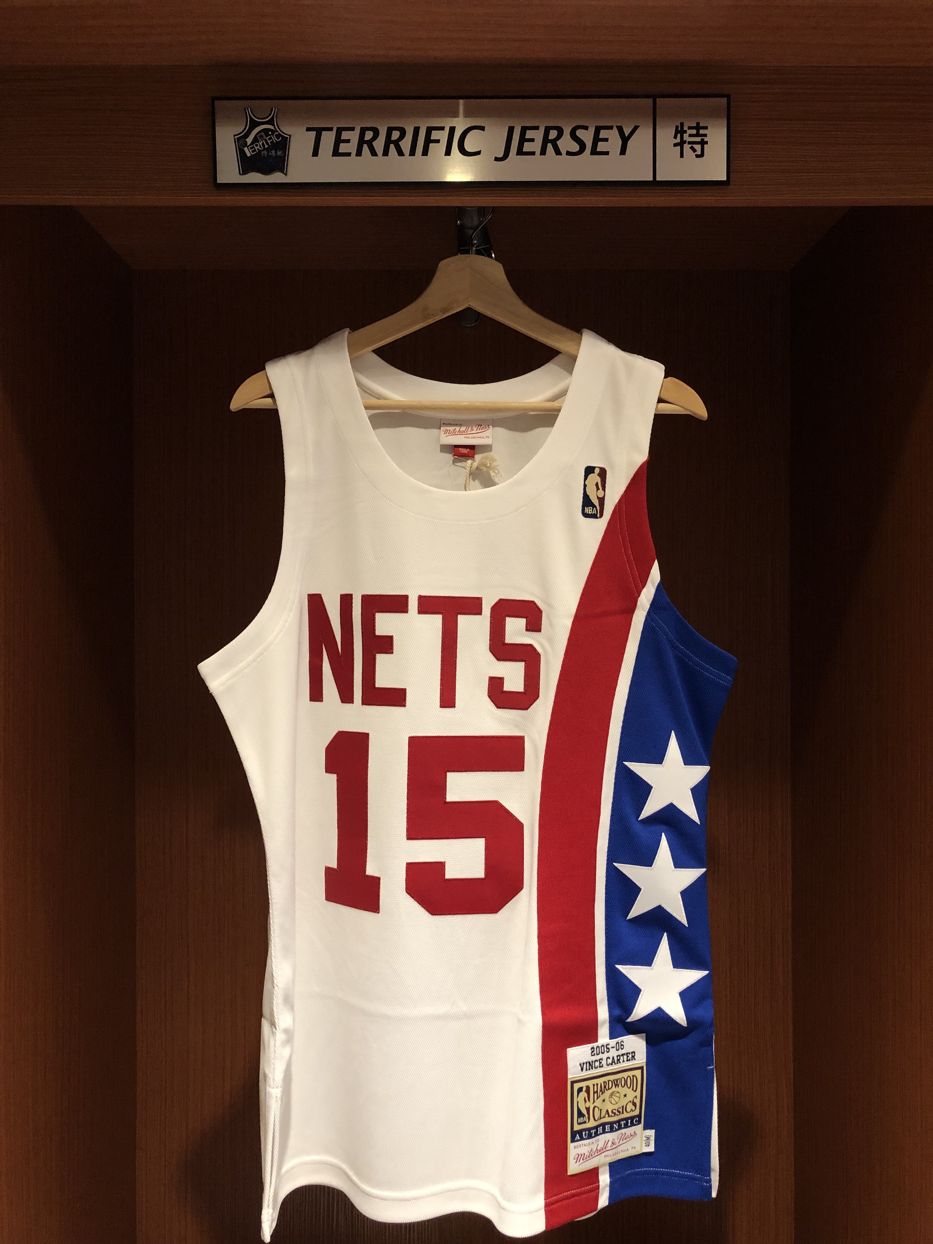 NBA球衣 Vince Carter 紐澤西籃網 05-06白 籃網白星 M&N Authentic 球員版 電繡 全新