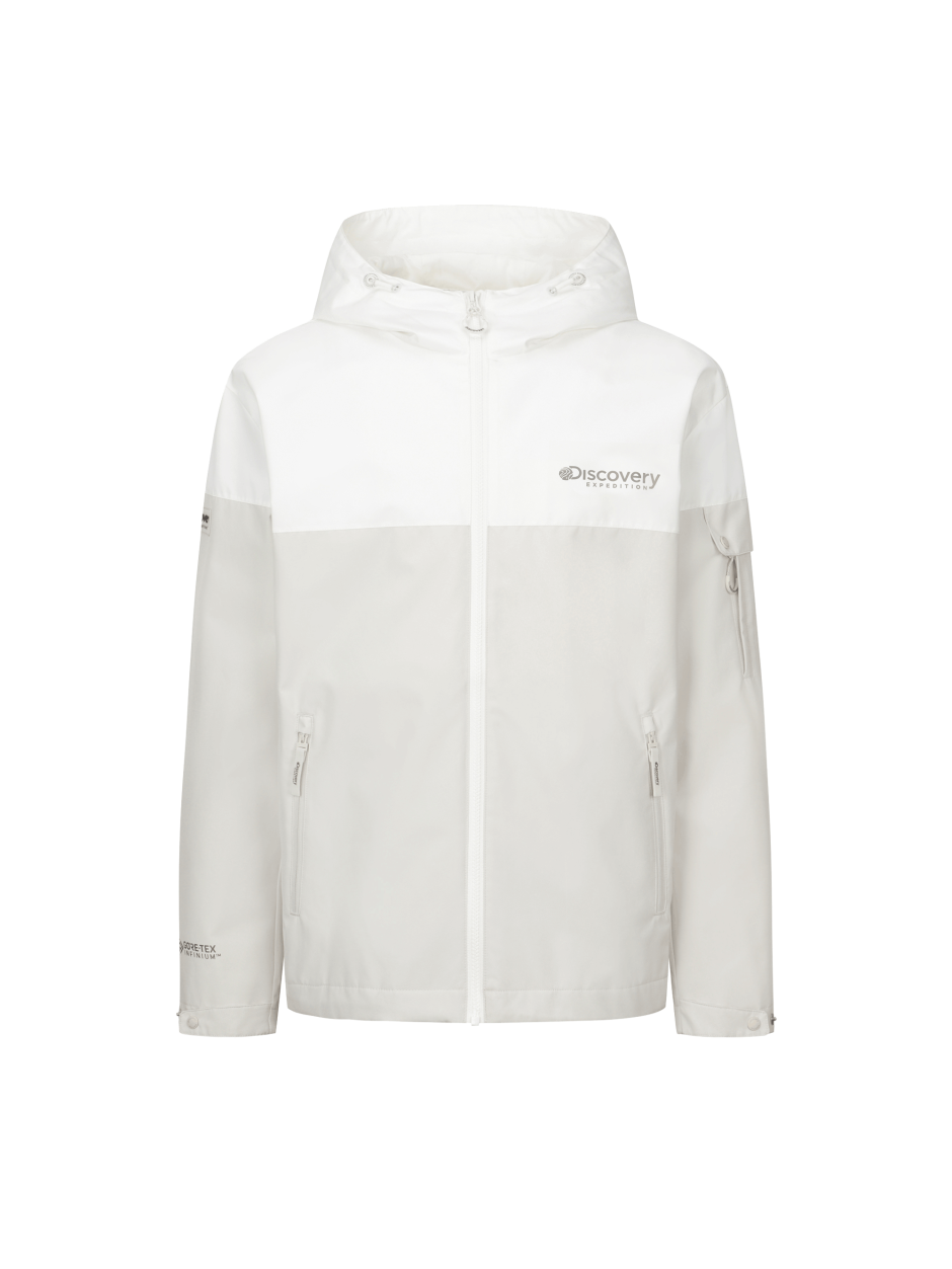 Discovery gore-tex 拼色外套 夾克 登山 造型 機能  白色 男