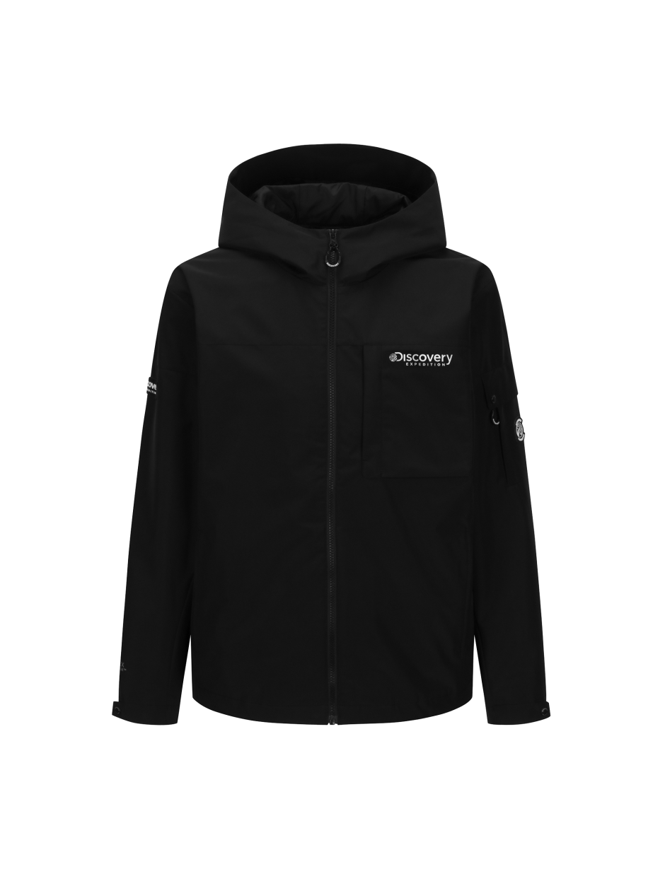 Discovery gore-tex 口袋LOGO 外套 夾克 登山 黑色 男