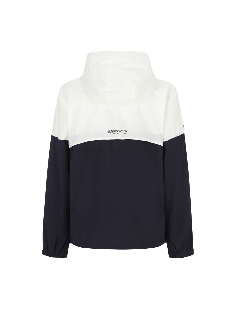 Discovery 輕量 休閒 外套 夾克 防風 白黑拚色 男