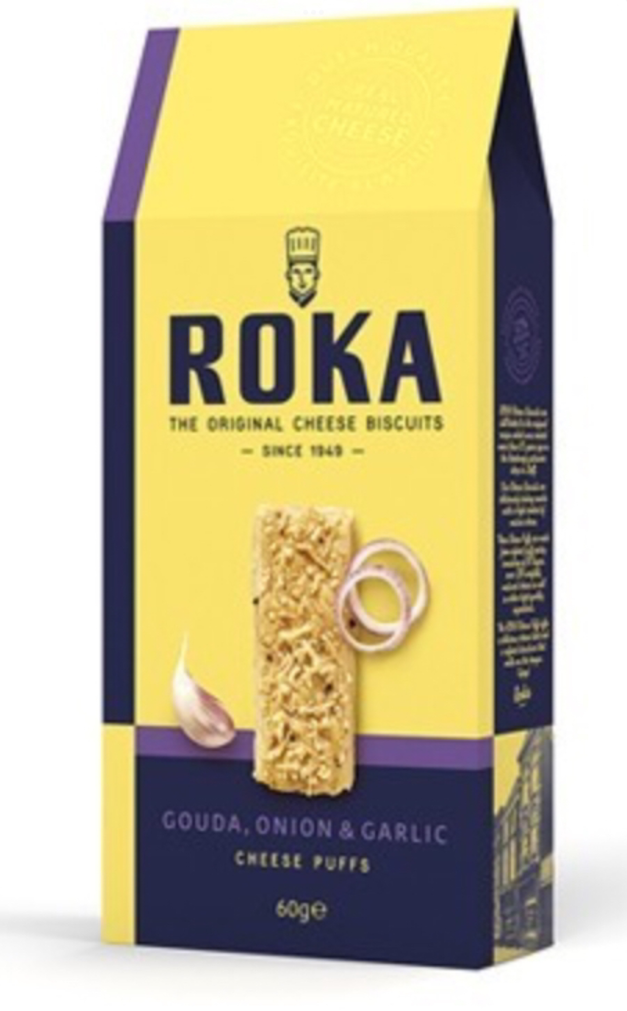 ROKA - 洋蔥香蒜味高達芝士酥餅 60克