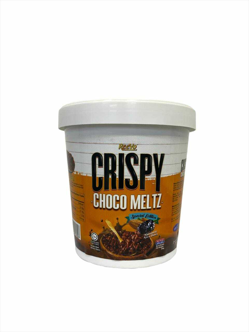 ReeVo Crispy Choco-Meltz ( Ajwa & Almond Chocolate) 250g