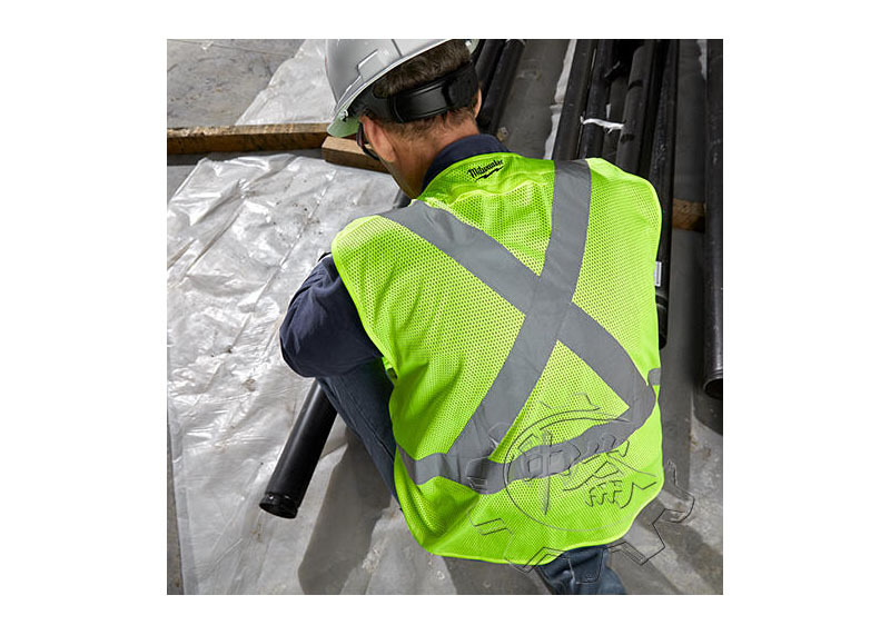 ＊中崙五金【附發票】美沃奇 工程反光背心 (ANSI/CSA) (黃) 48-73-5061 / 48-73-5062