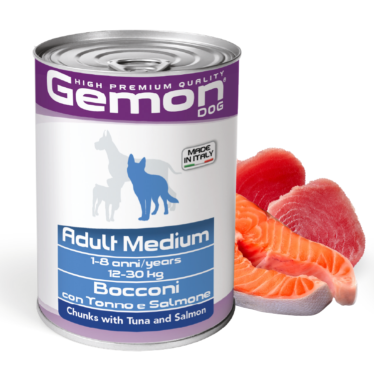 【原箱優惠】Gemon丨深海吞拿三文魚狗罐頭 415g (GEM-7880)