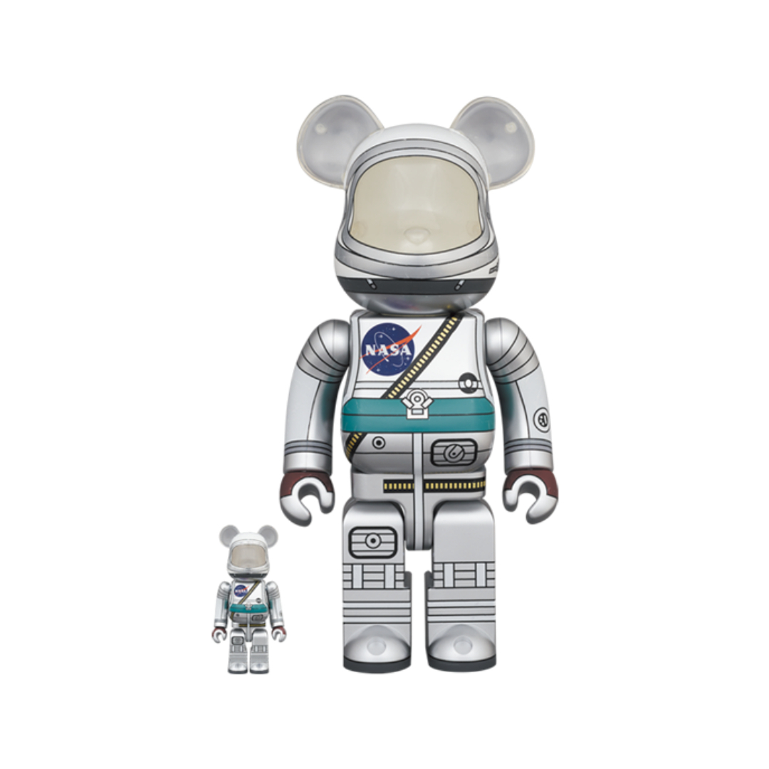 BE@RBRICK PROJECT MERCURY ASTRONAUT 100％ & 400％