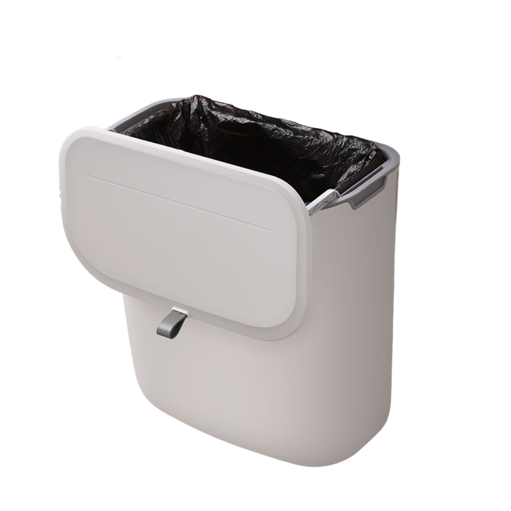 【納仕達】壁掛式滑蓋垃圾桶