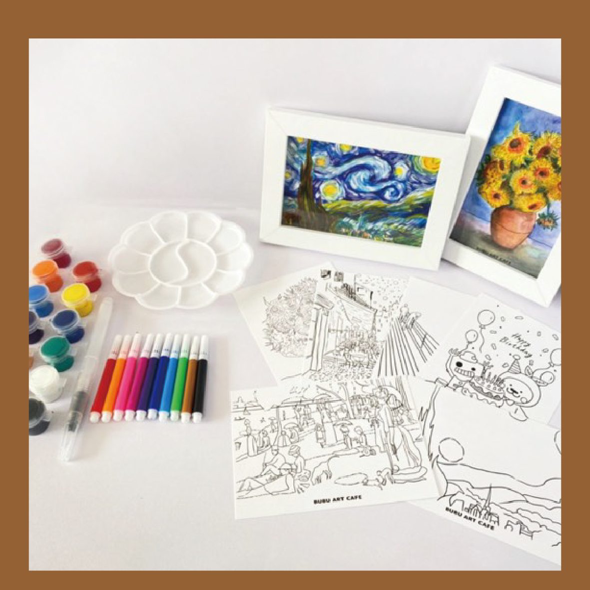 明信片彩繪組合-藝術家款