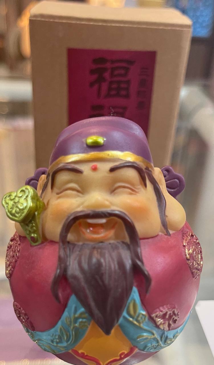 [S] FU LU SHOU WITH PURPLE HAT, G53387A (SZZ70)