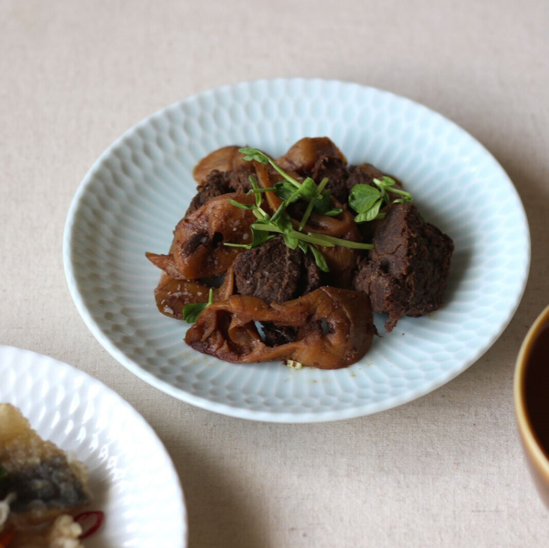 美濃燒 漣漪 16cm 碟 青瓷｜小田陶器