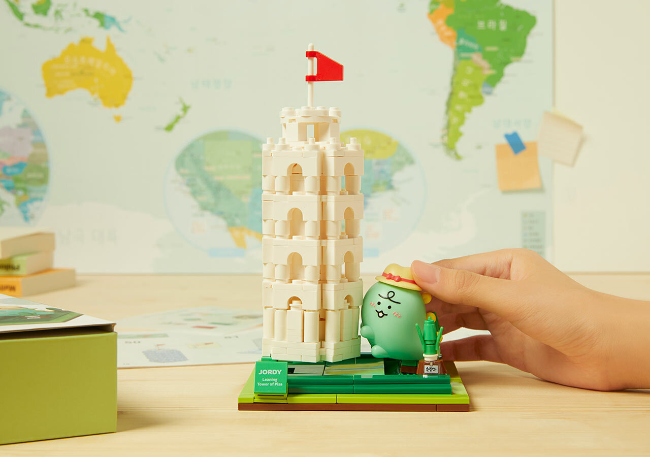 預購 韓國 KAKAO FRIENDS JORDI 小恐龍 比薩斜塔 積木組