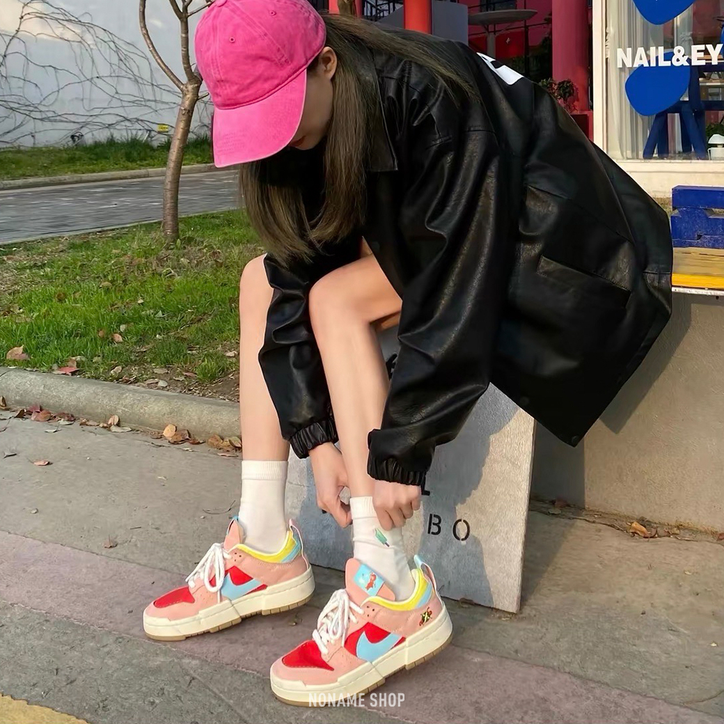 NIKE Dunk Low Disrupt " Firecracker " 熱感應 鞭炮 新年 中國風 解構 粉紅藍 (女款)