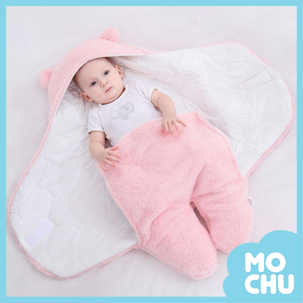 法蘭絨分腿式外出包巾(四色)