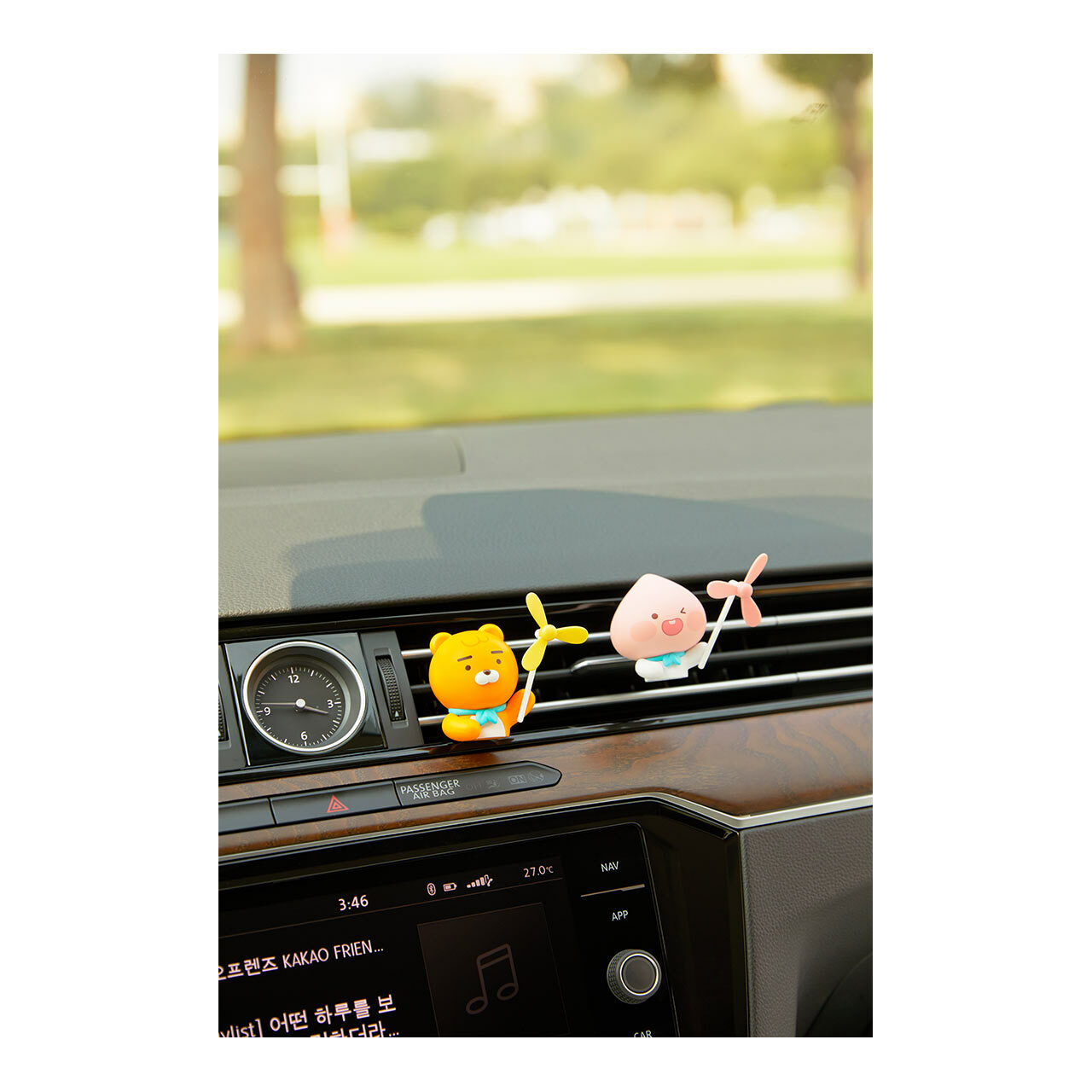 預購 韓國 KAKAO FRIENDS Ryan 萊恩 Apeach 桃子 風車造型 車用芳香劑