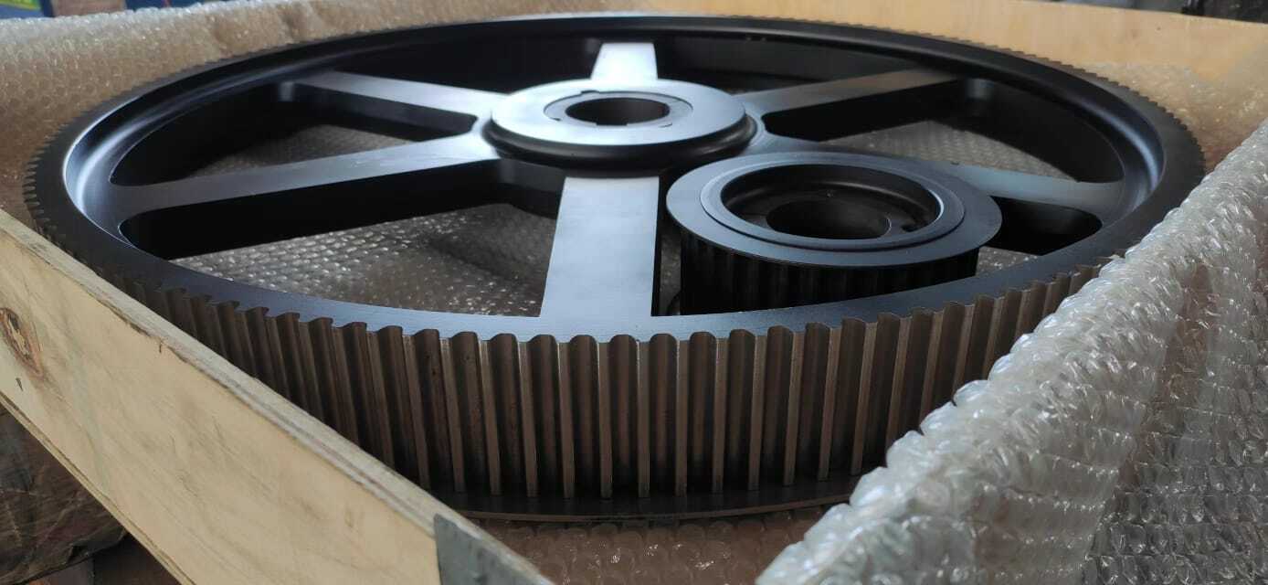 Timing Pulley with Hybrid Material design