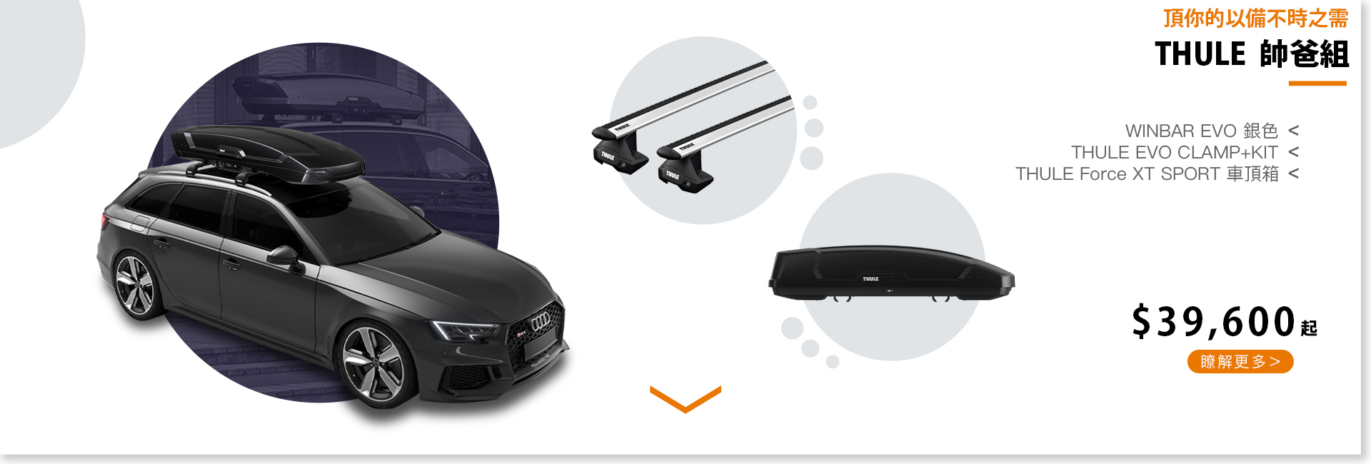 THULE黑色車頂箱