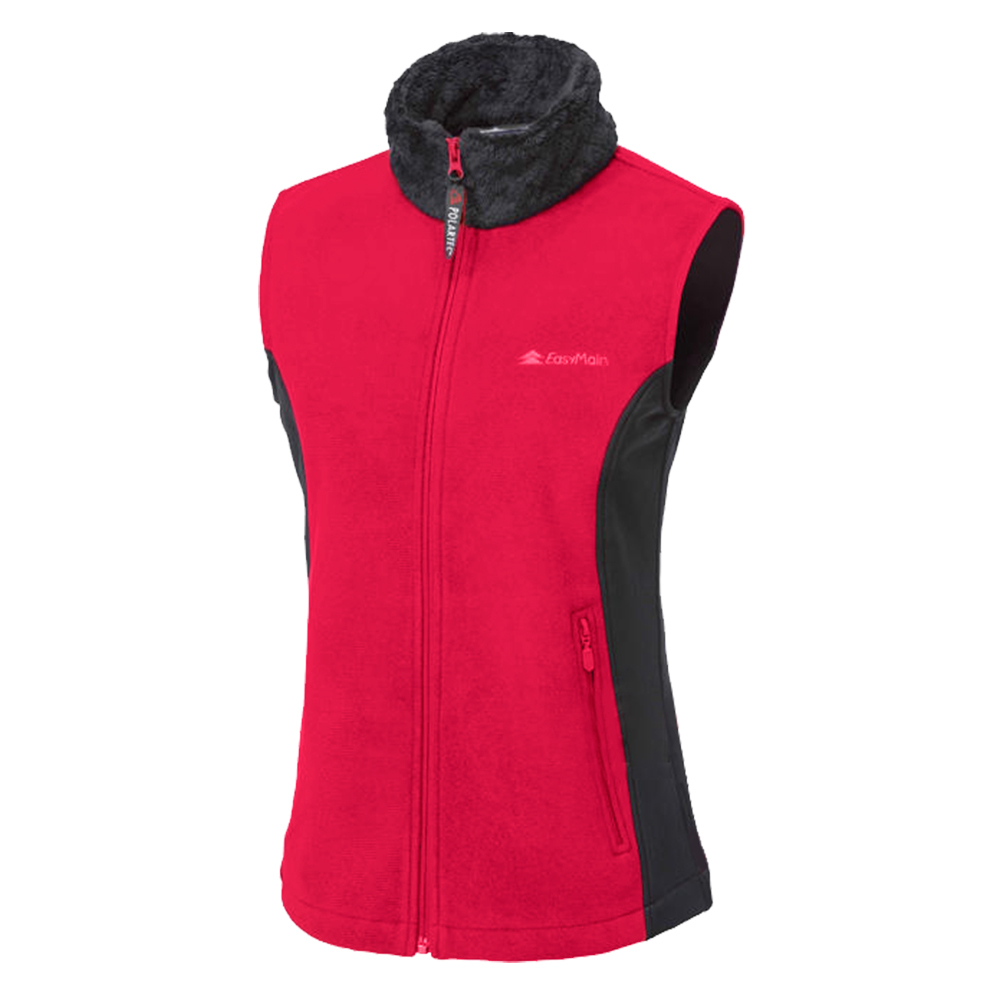 EasyMain 衣力美 VE15084 防風保暖透氣背心 女款 (3色) 高雅毛領/高透氣/可機洗/中腰身剪裁/Wind Pro 00EMV15084
