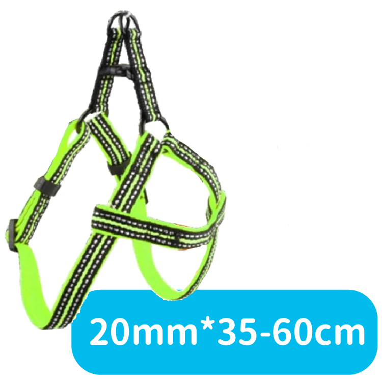 Pawise丨狗用反胸帶-綠色(20mm*35-60cm) (NO.13179)