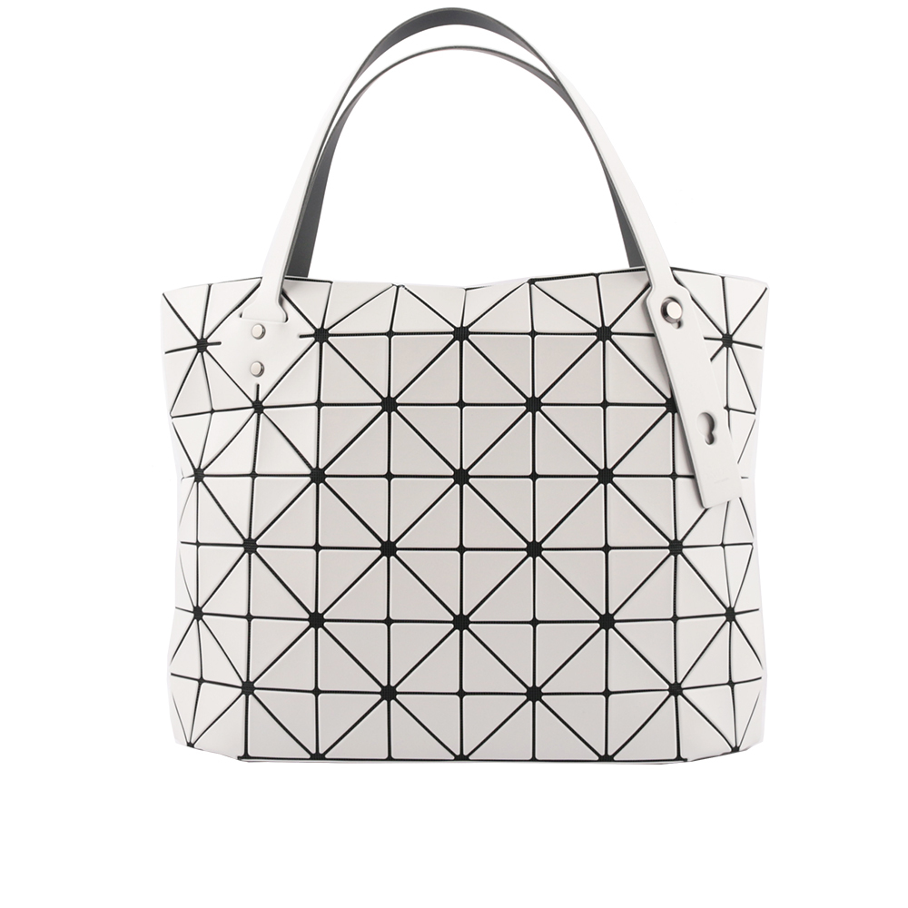 【ISSEY MIYAKE三宅一生】BAO BAO ROCK MATTE 7X10 啞光霧面托特包(淺灰色)