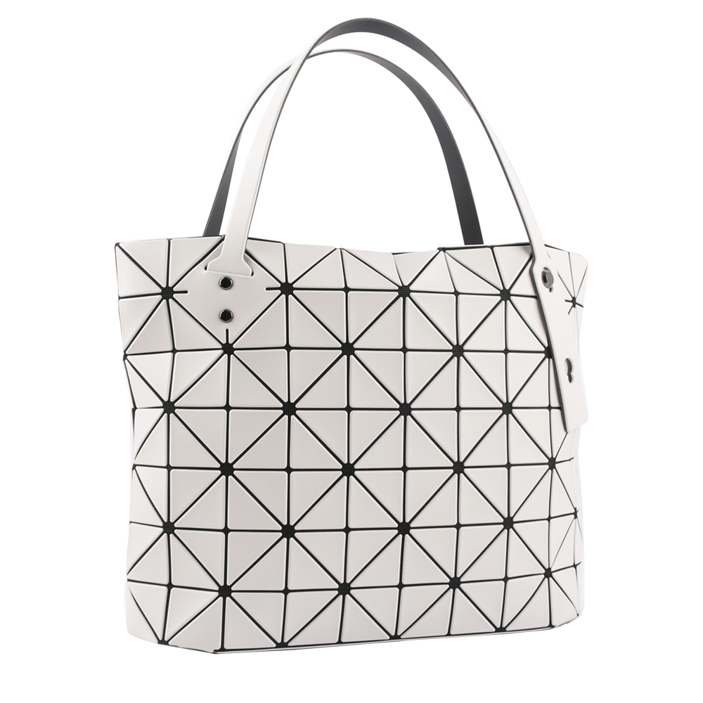 【ISSEY MIYAKE三宅一生】BAO BAO ROCK MATTE 7X10 啞光霧面托特包(淺灰色)