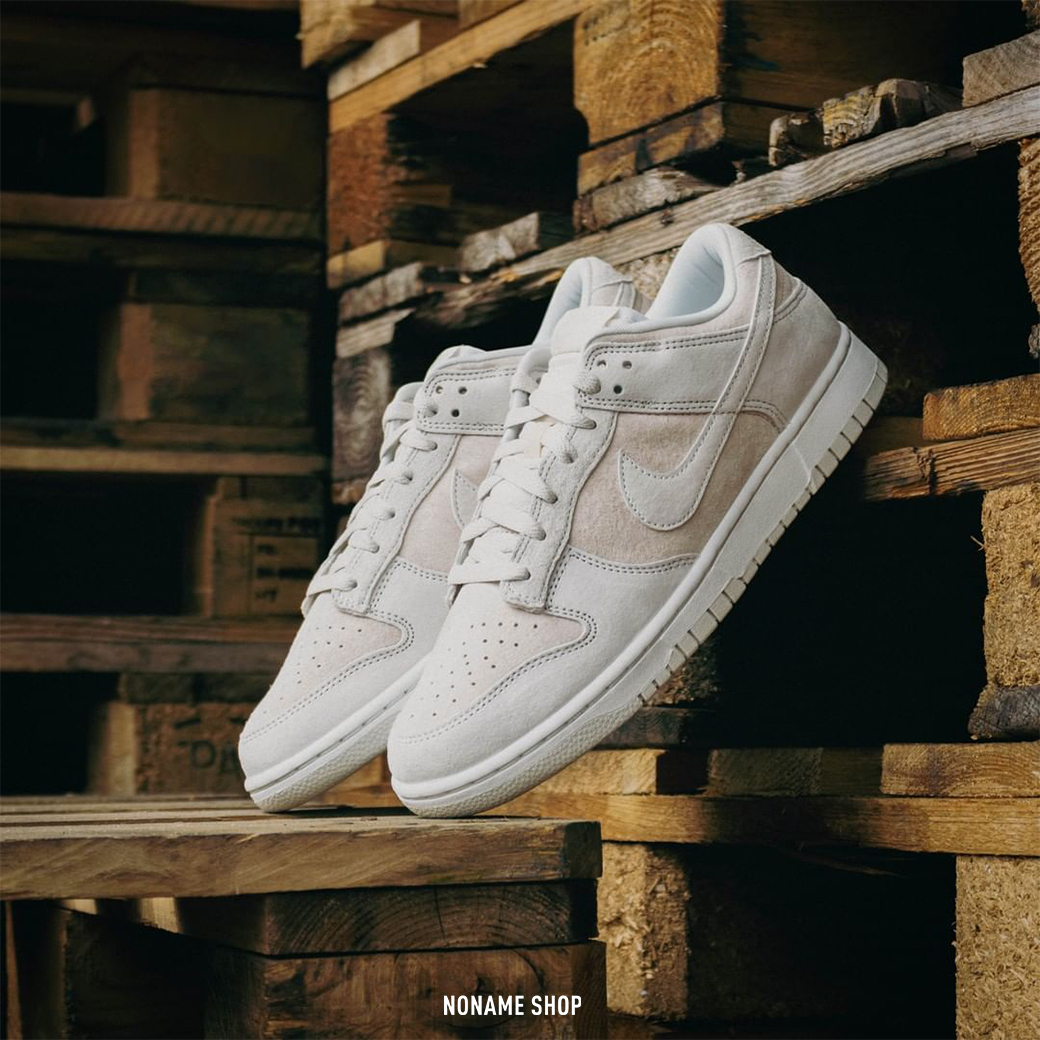 NIKE Dunk Low PRM Vast Grey 復古 麂皮 奶蓋白 (男款)