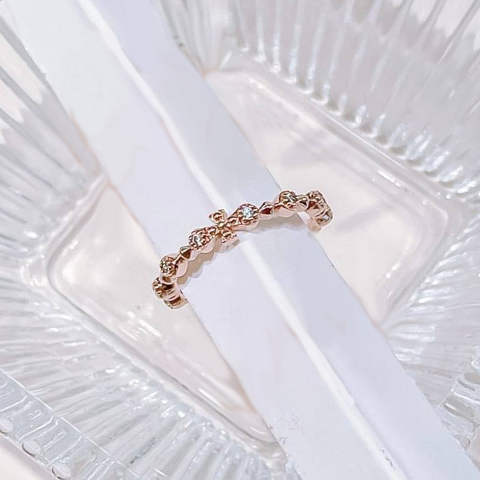 宮廷風十字 純銀戒指