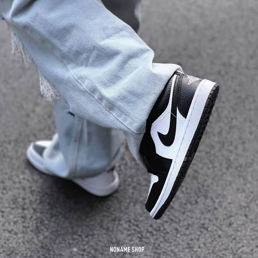 NIKE AIR JORDAN 1 LOW  Split 陰陽 黑白 (女款)