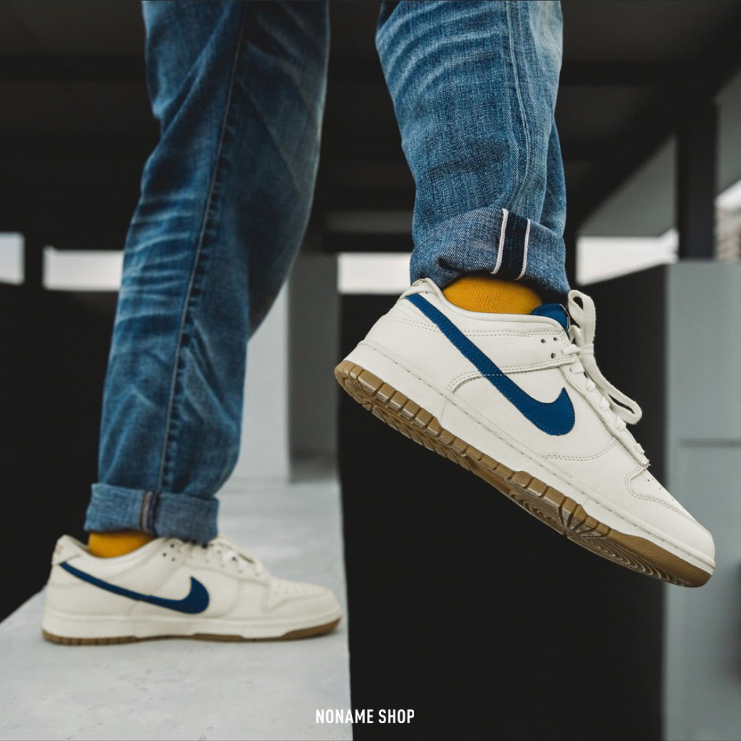 NIKE DUNK LOW Sail Blue  復古 美國貨幣 奶油白藍 (男款)