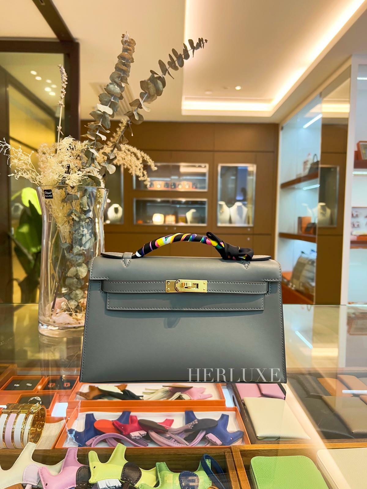 Kelly pochette 0L gris meyer cc swift B