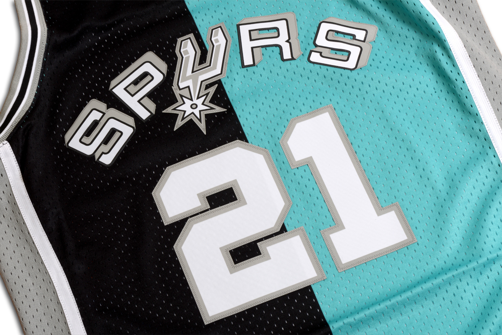Mitchell & Ness 聖安東尼奧馬刺隊 Tim Duncan Split 復刻 Swingman 球衣