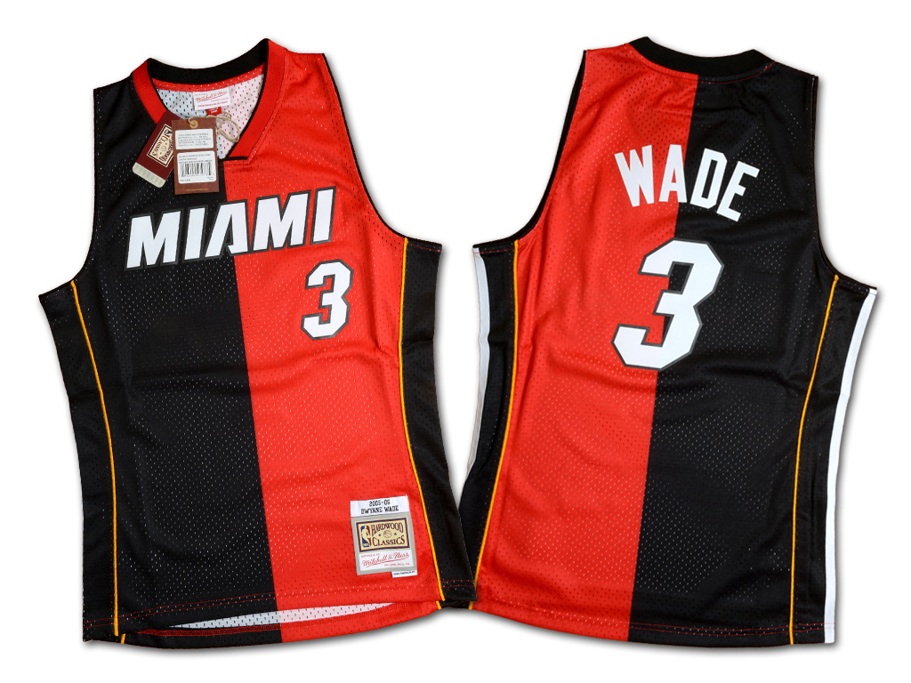 Mitchell & Ness 邁阿密熱火隊 Dwyane Wade Split 復刻 Swingman 球衣