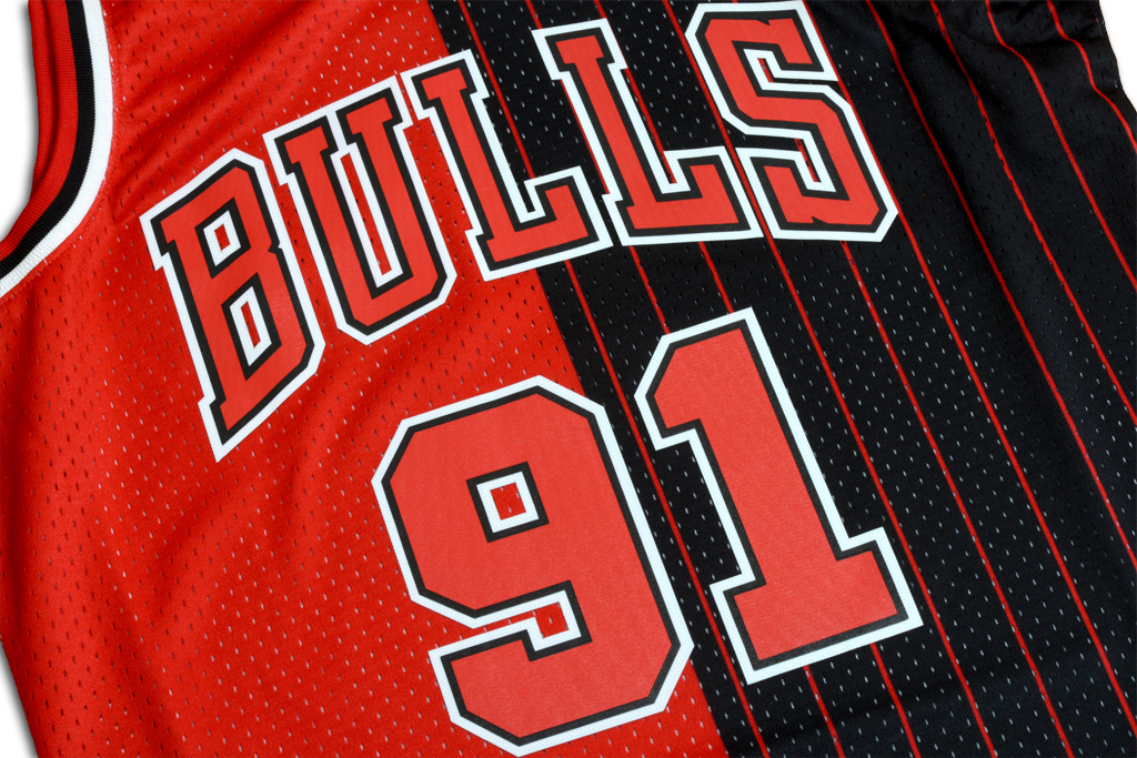 Mitchell & Ness 芝加哥公牛隊 Dennis Rodman Split 復刻 Swingman 球衣