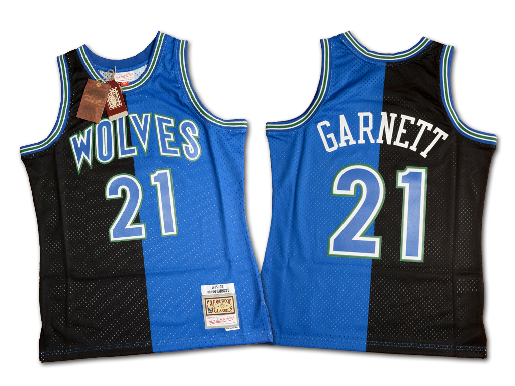 Mitchell & Ness 明尼蘇達灰狼隊 Kevin Garnett Split 復刻 Swingman 球衣