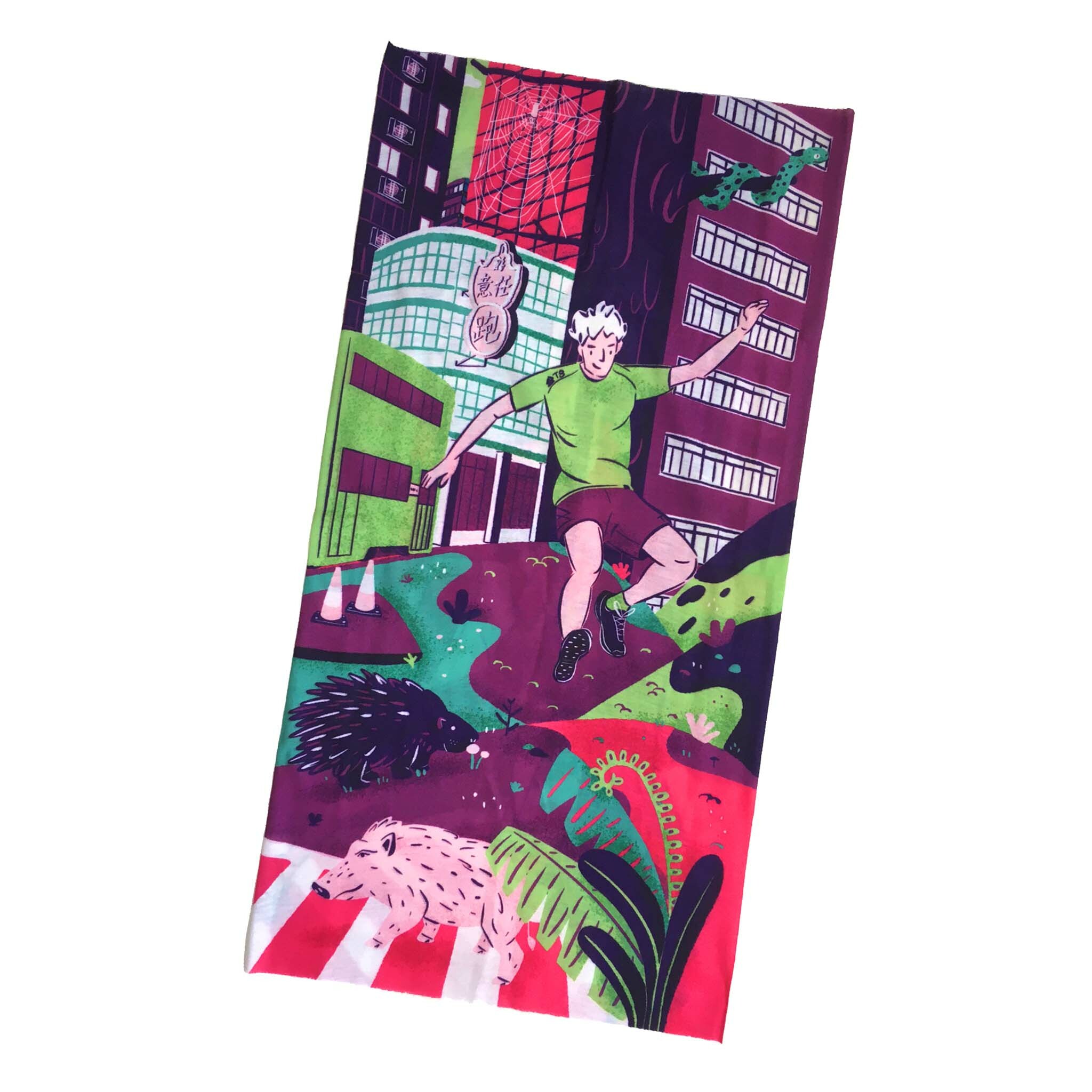 【香港設計】T8 多功能運動頭巾 頸巾 圍巾