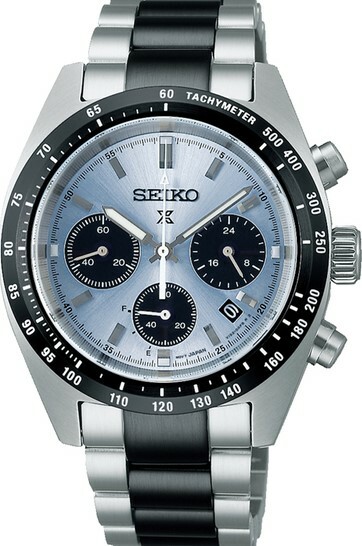 萬年鐘錶 - SEIKO PROSPEX  SPEEDTIMER  限量冰藍熊貓錶 太陽能三眼計時腕錶    SSC909P1 /  V192-0AG0B  錶徑39MM