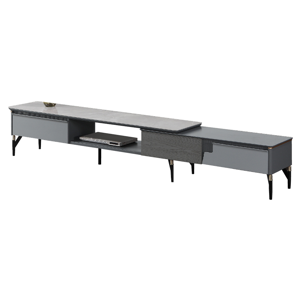 曼青6.23~8.6尺三抽岩板伸縮電視櫃(TV2283)