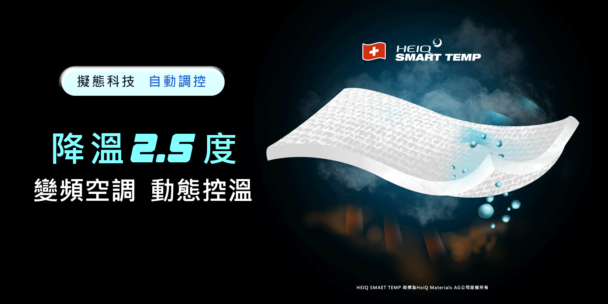 涼感襯衫Smart Temp系列可以降溫2.5度