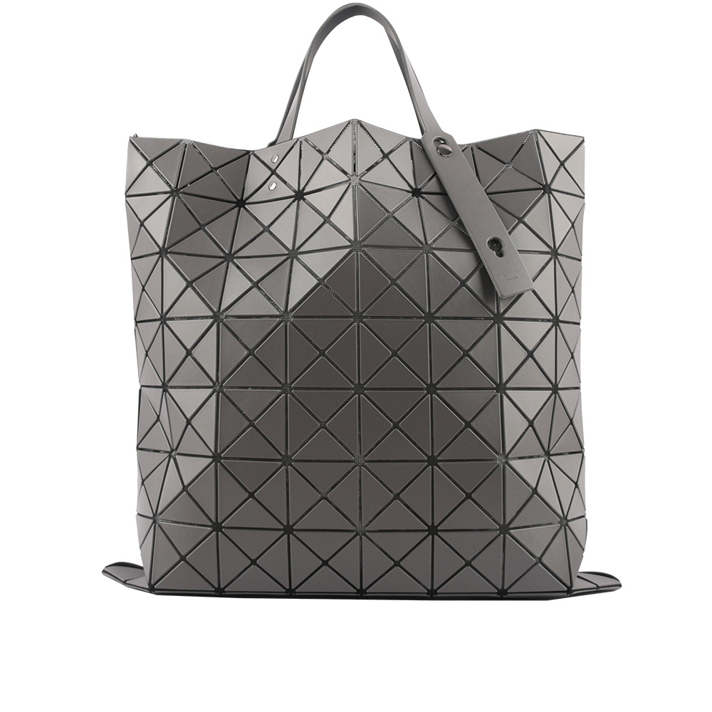 【ISSEY MIYAKE三宅一生】BAO BAO LUCENT 8X8 啞光霧面托特包(深灰色)