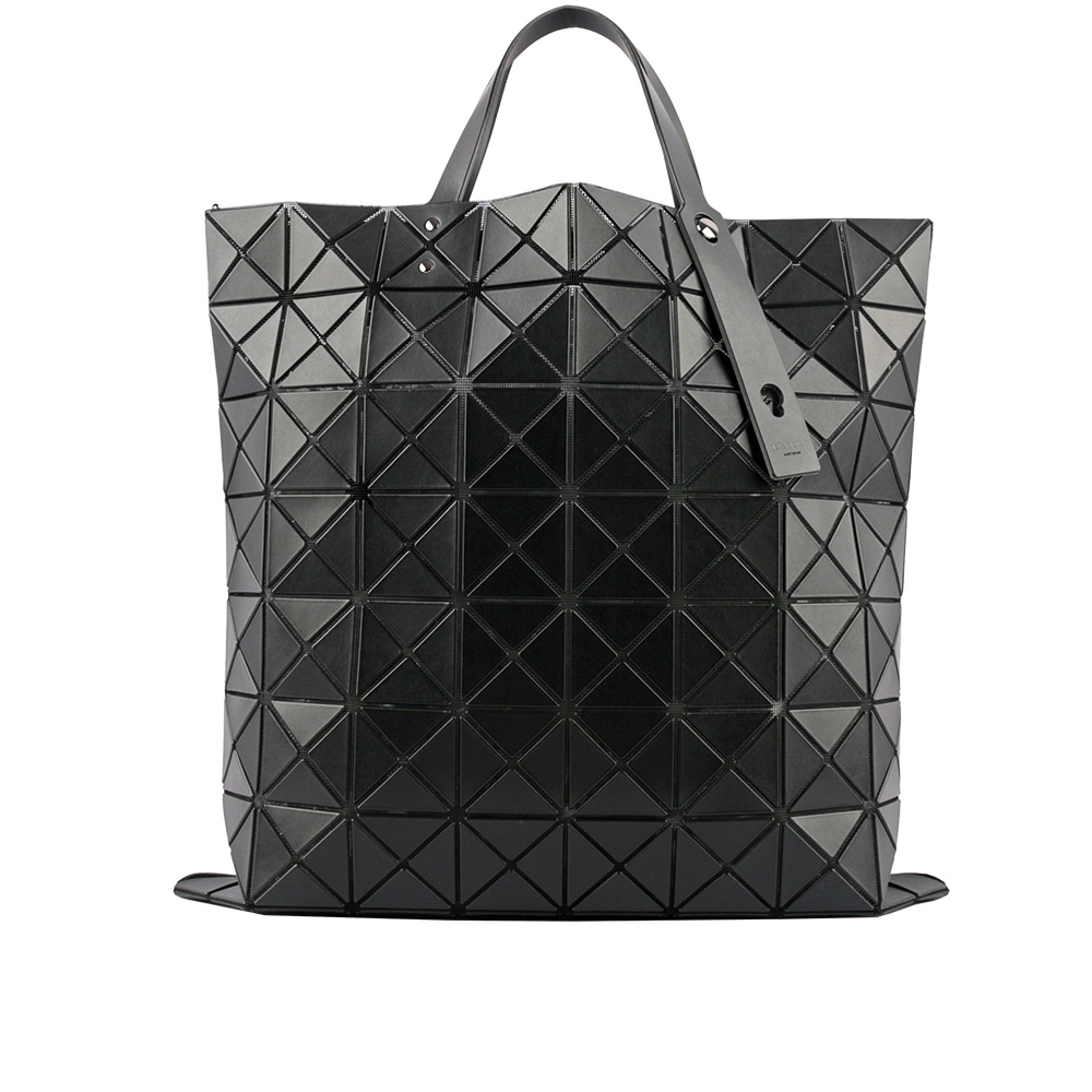 【ISSEY MIYAKE三宅一生】BAO BAO LUCENT 8X8 啞光霧面托特包(黑色)