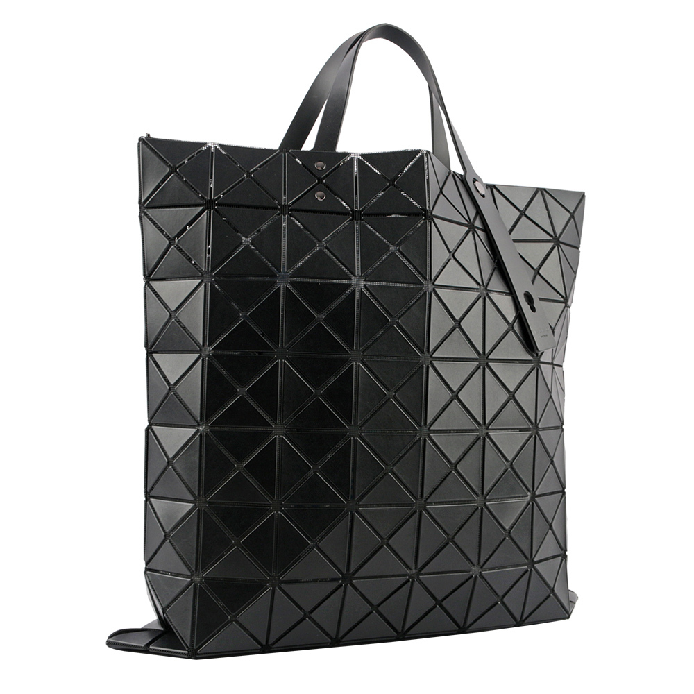 【ISSEY MIYAKE三宅一生】BAO BAO LUCENT 8X8 啞光霧面托特包(黑色)