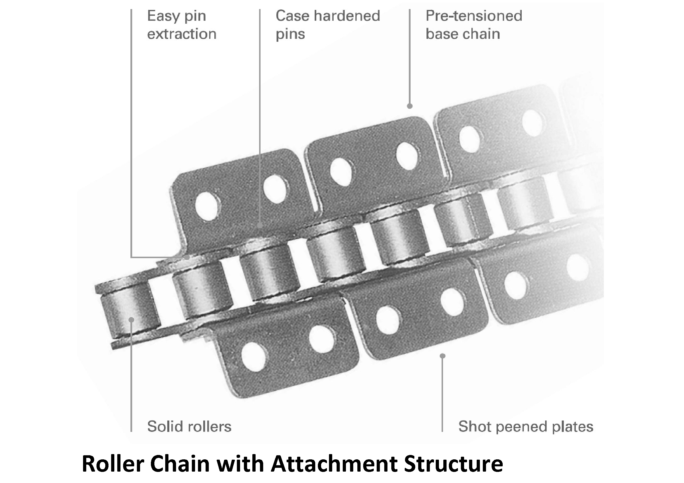 Transmission Roller Chain with Attachment