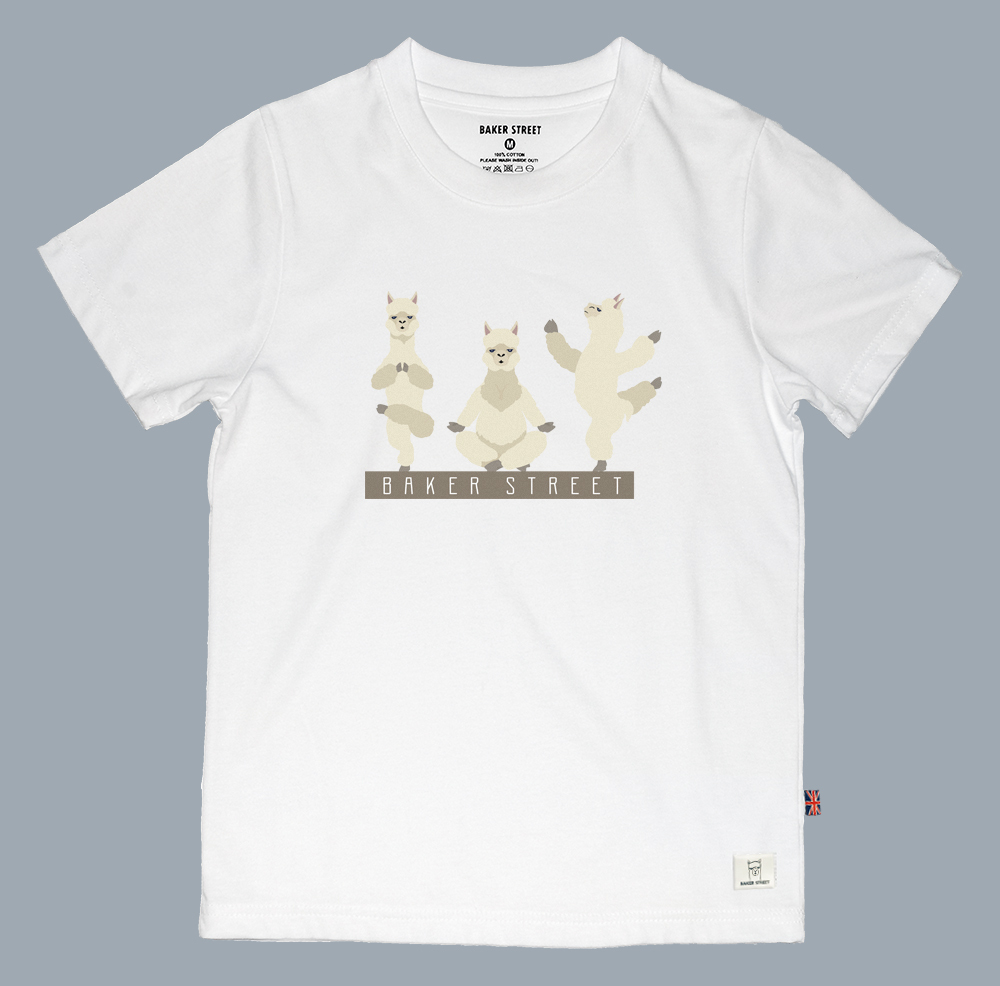 Yoga Alpaca 瑜珈駝 童裝短T