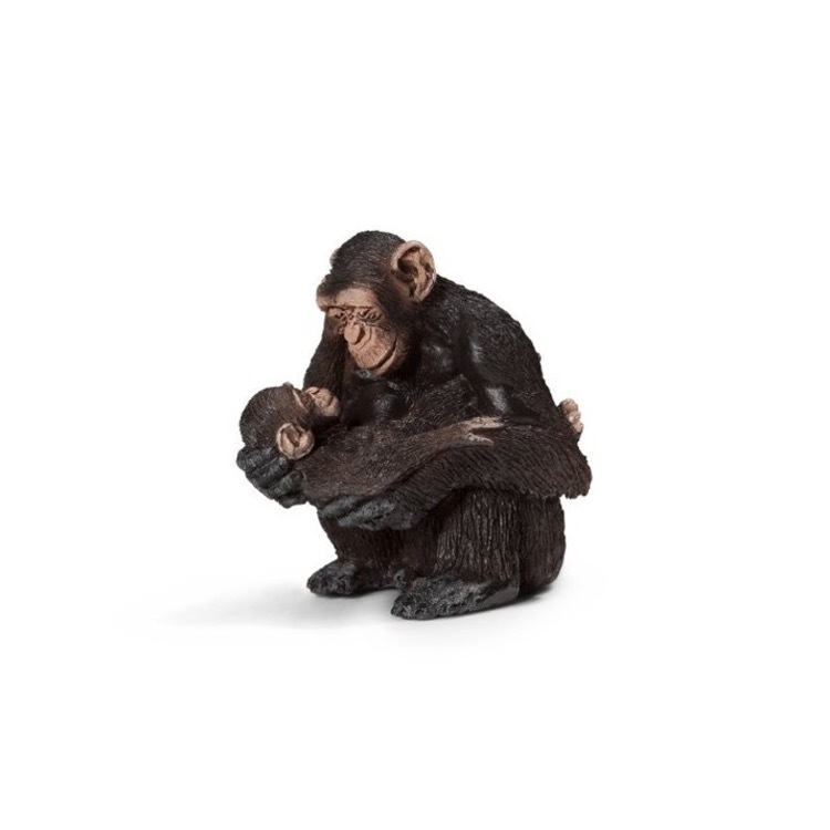 Chimpanzee Female with Baby, Schleich, SC14679