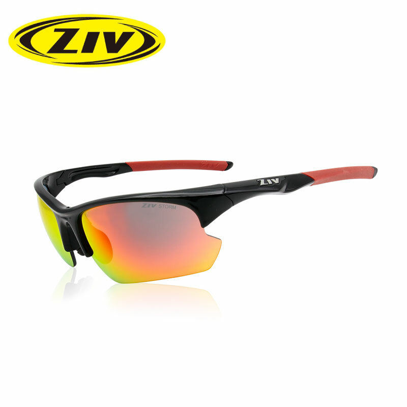ZIV TB105001 WINNER 運動眼鏡(可換片) 亮黑/黑紅框 防爆/防潑水/防油/防滑鼻墊 42ZTB105001