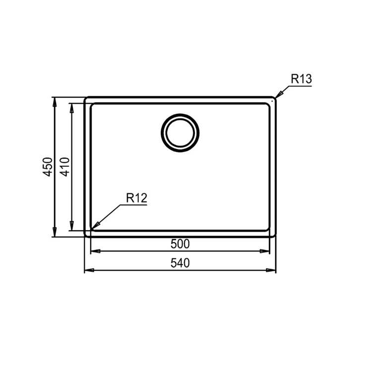 Franke "Box" BXX 210-50 Stainless Steel Kitchen Sink
